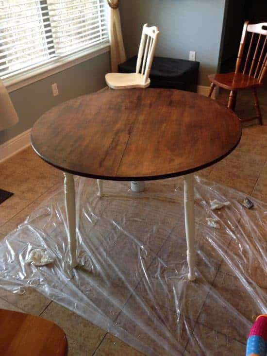 Chalk Paint Dining Table Makeover