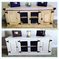 Milk Painted TV Stand