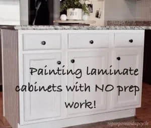 Painting laminate cabinets with NO prep work