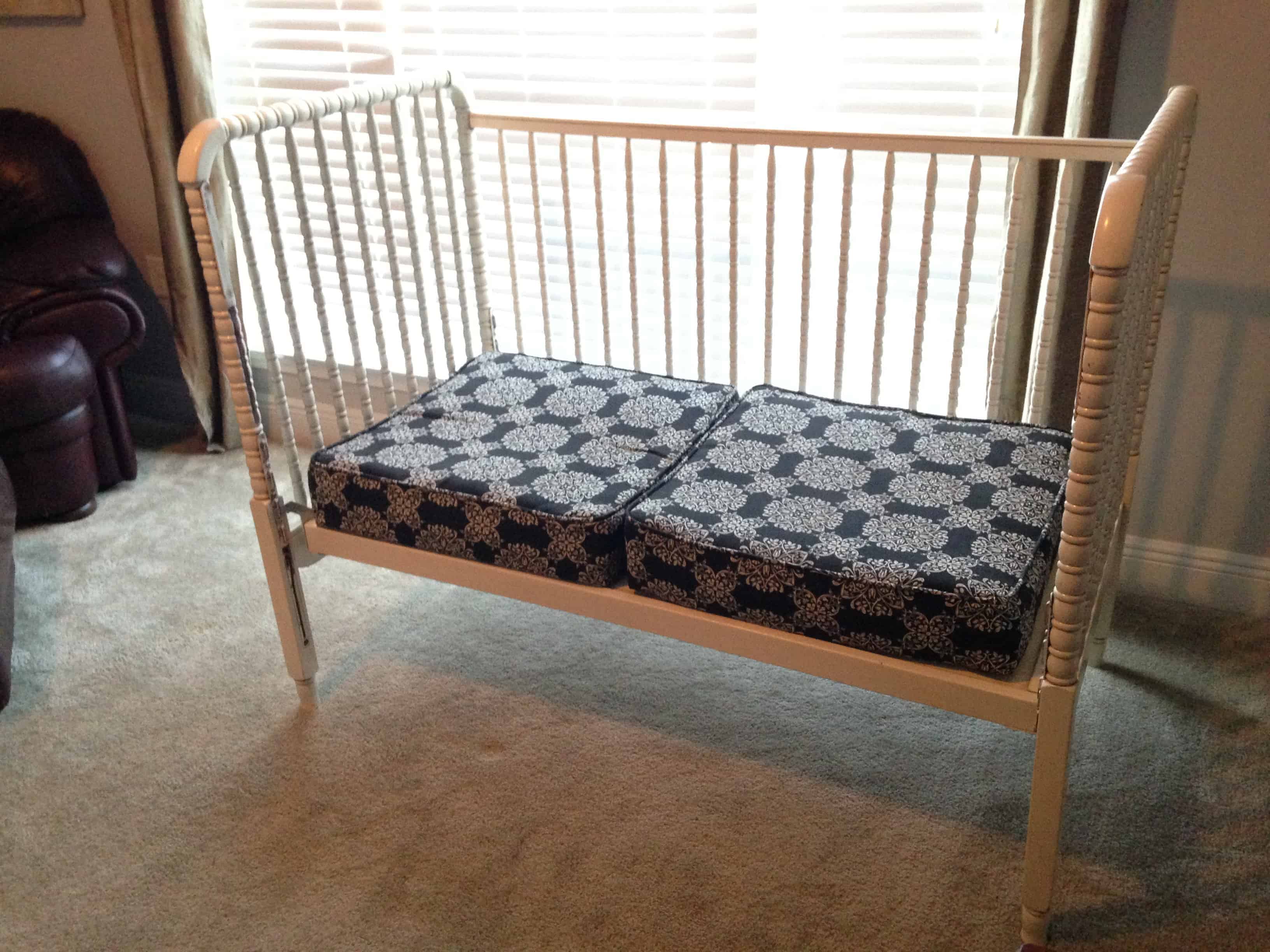 the cushions before the paint