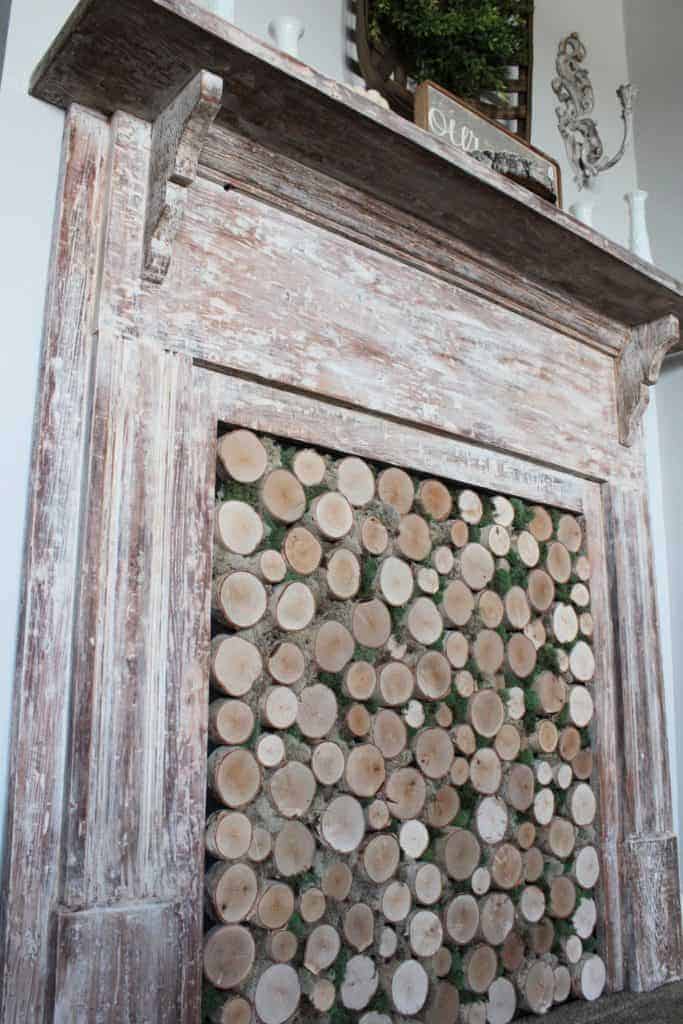 antique fireplace mantel