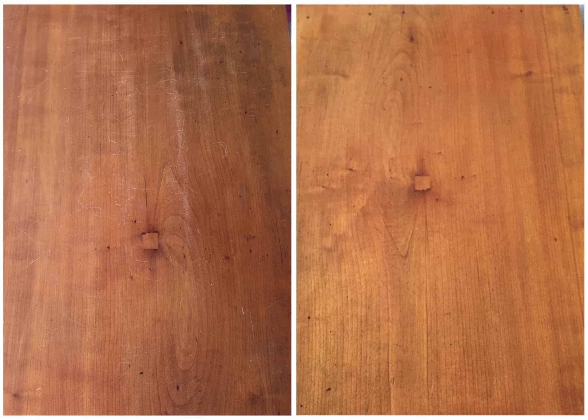 refinishing furniture to make it look new again with only 2 household items1