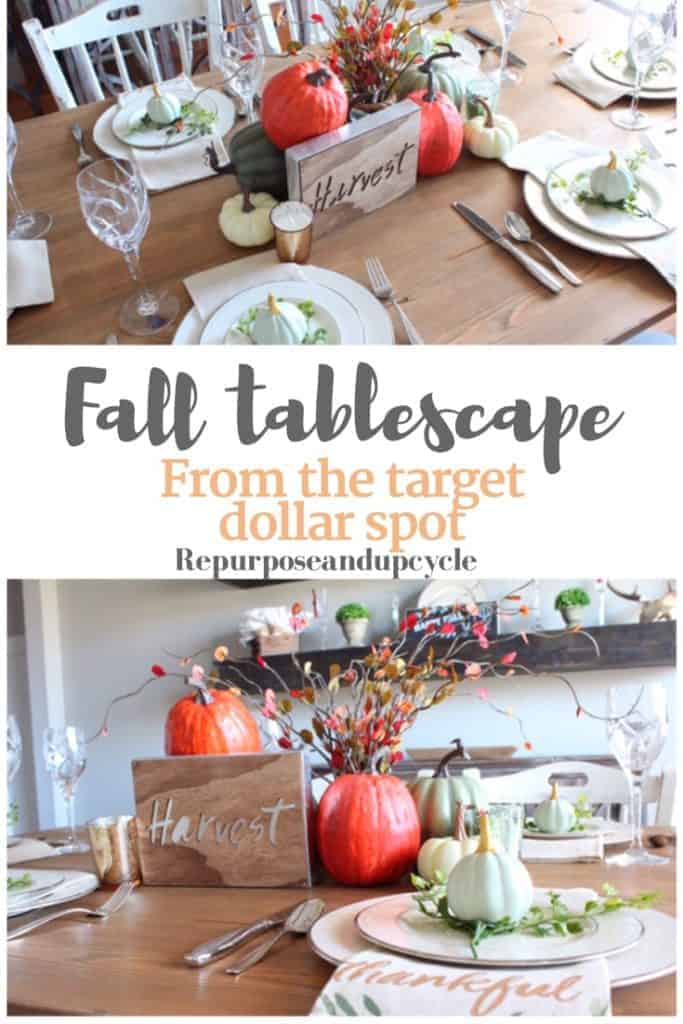 Fall Table scape from the Target Dollar Spot