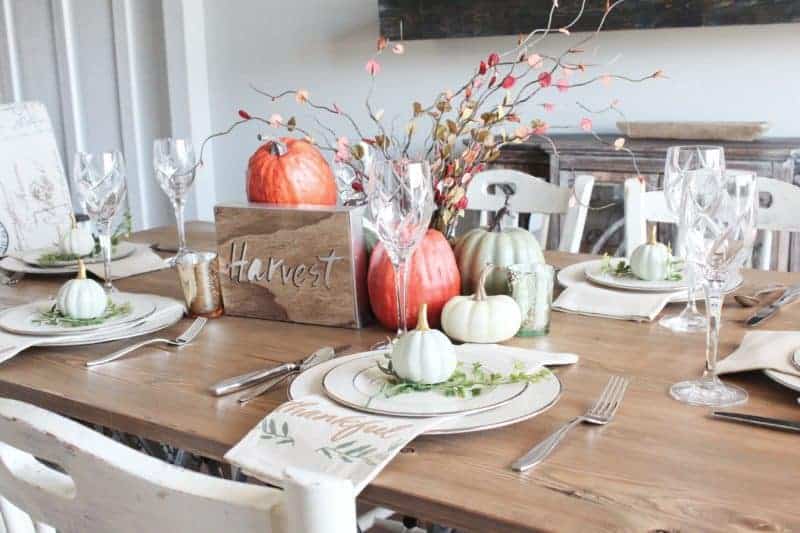 Fall Table Setting from the Target Dollar Spot