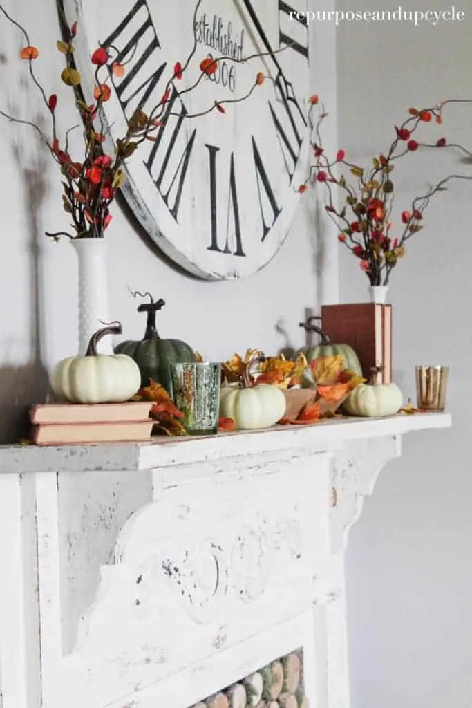 how to decorate a mantel for fall 