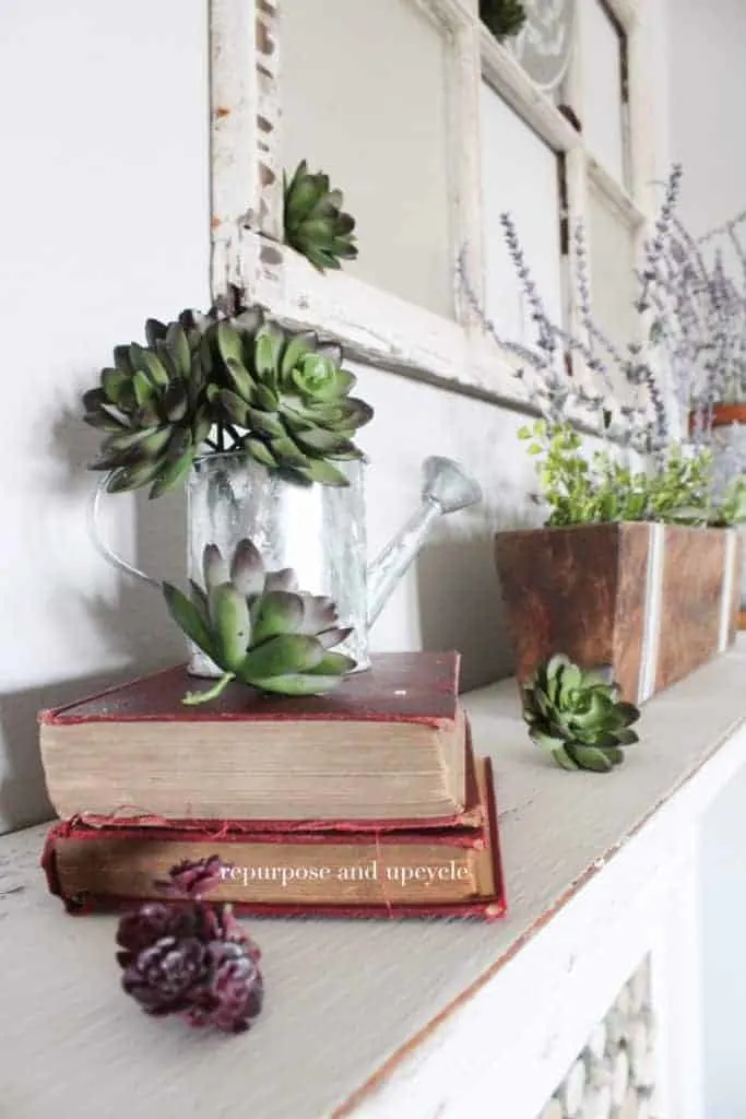 How to decorate a spring mantel