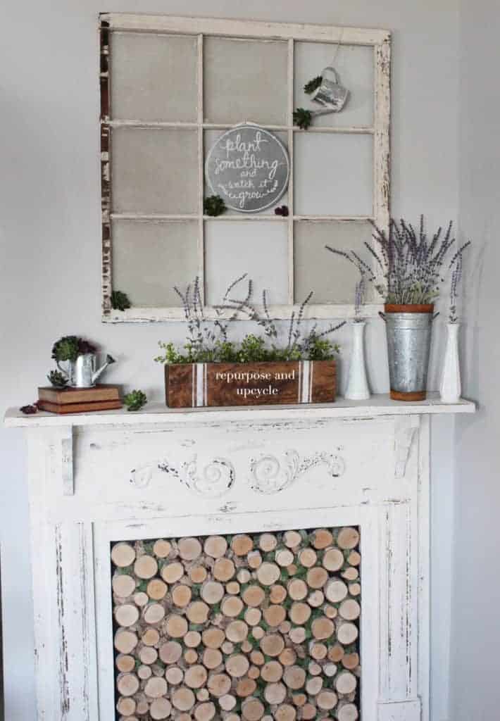 how to decorate a spring mantel
