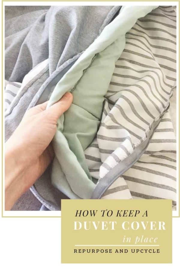 How to Keep A Duvet Cover in Place with Fabric Tape