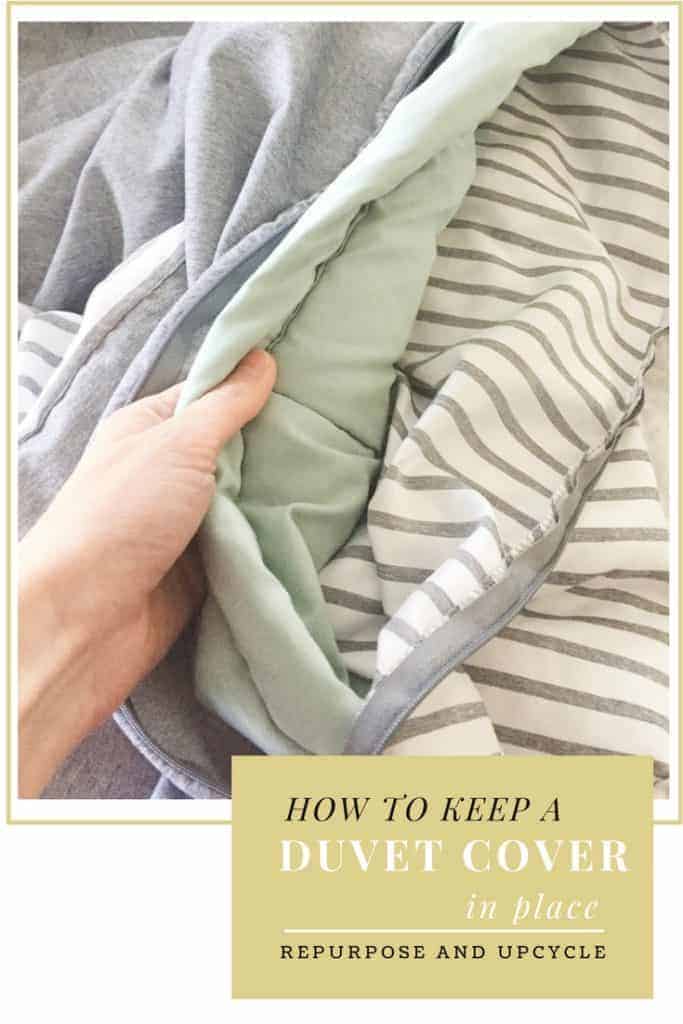 How to Keep A Duvet Cover in Place with Fabric Tape