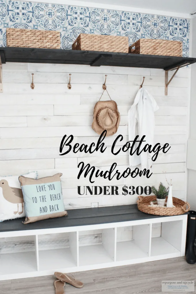 Beach Cottage Mudroom makeover