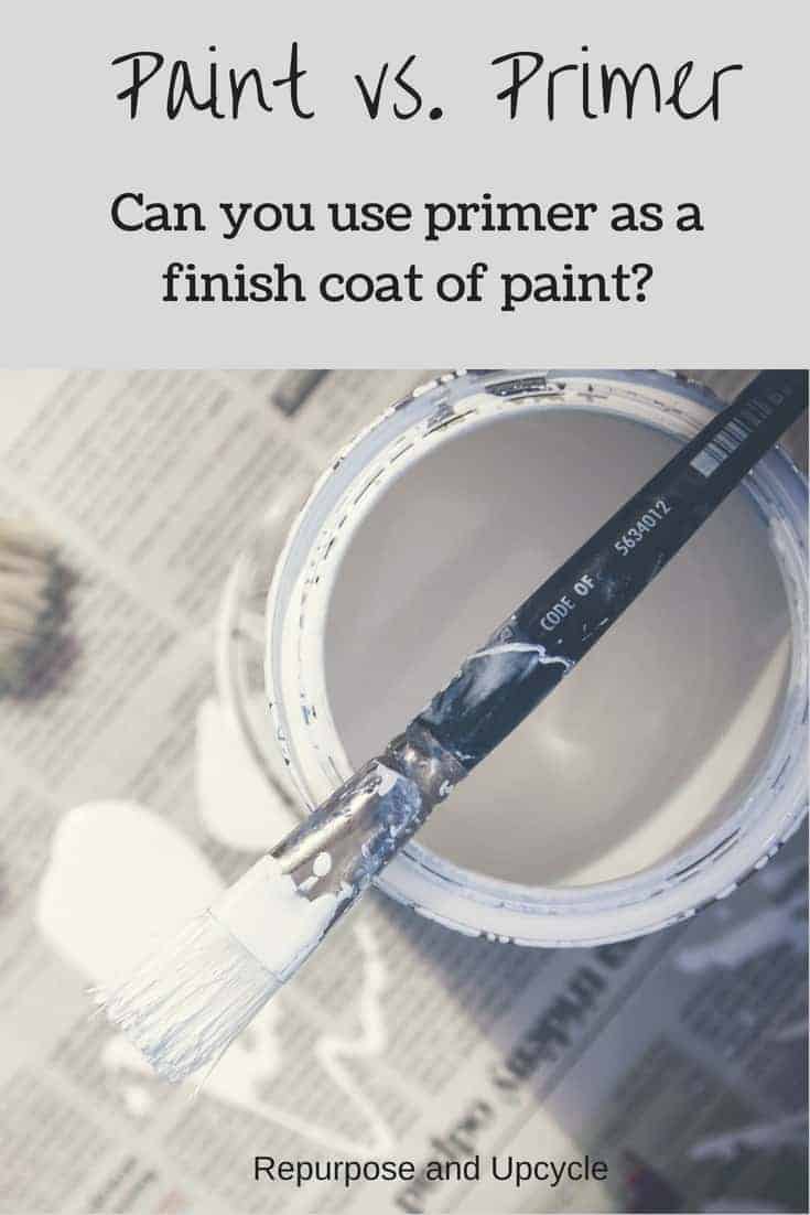 Paint vs. Primer and can primer be used as the finish coat of paint