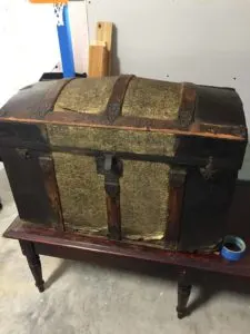 Restoring an antique steamer trunk