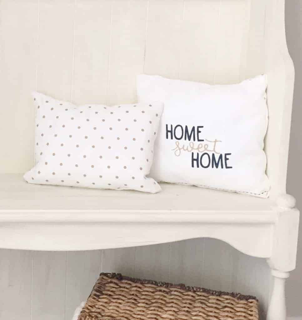 DIY No Sew Pillows with Tea Towels from the Target Dollar Spot