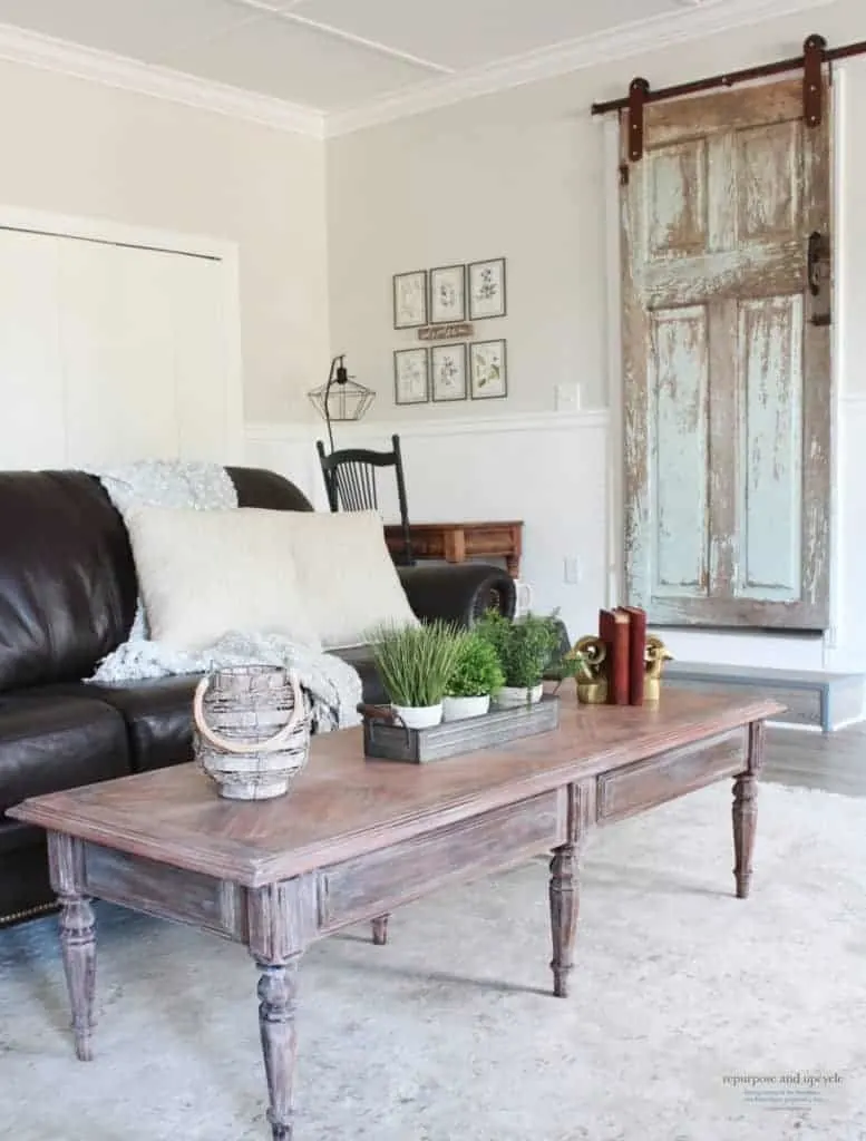 How to use Lime wax with a Lime Washed Coffee Table Makeover