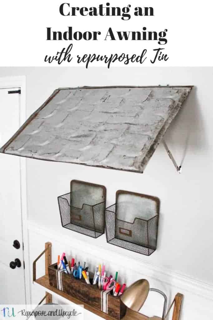 How to Make an Indoor Awning with Repurposed Roofing Tin