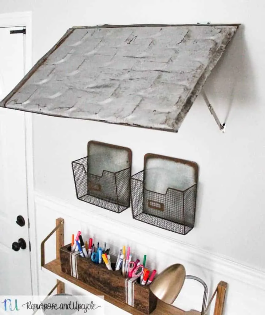 How to Make an Indoor Awning with Repurposed Roofing Tin