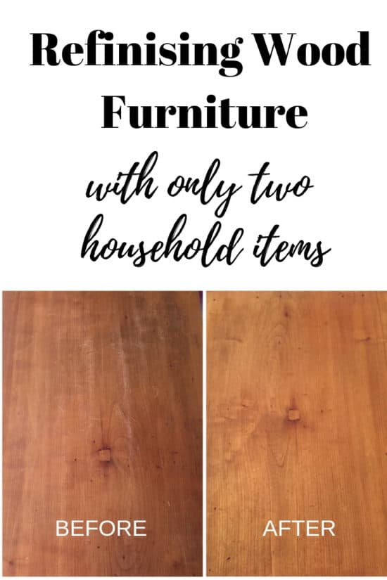 Refinishing Wood Furniture with TWO Household Products