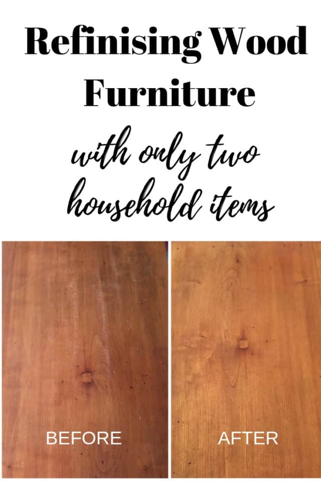 Refinishing Wood Furniture with TWO Household Products