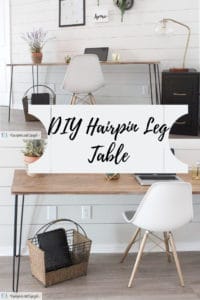 DIY hairpin leg table
