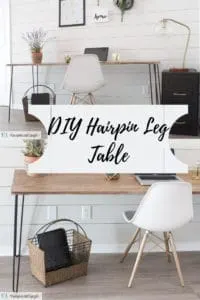 DIY hairpin leg table
