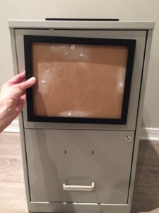Easy filing cabinet makeover