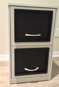 Easy filing cabinet makeover
