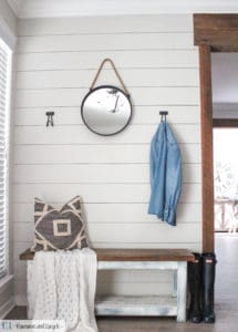 Entryway Makeover with Sharpie Shiplap