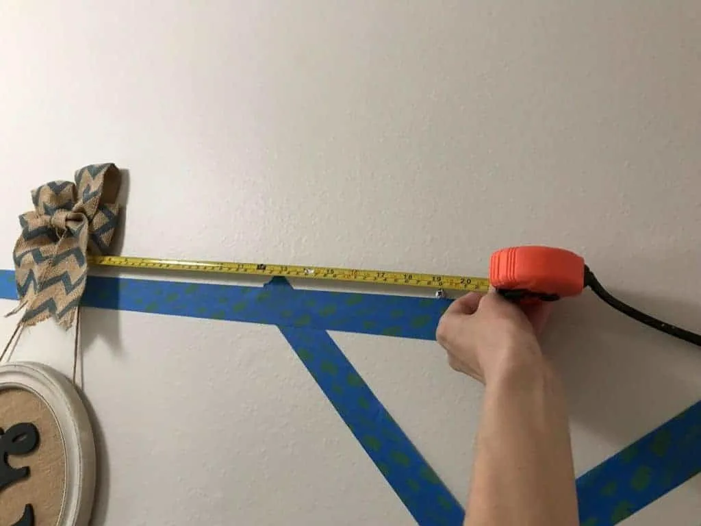 measuring for gallery wall 