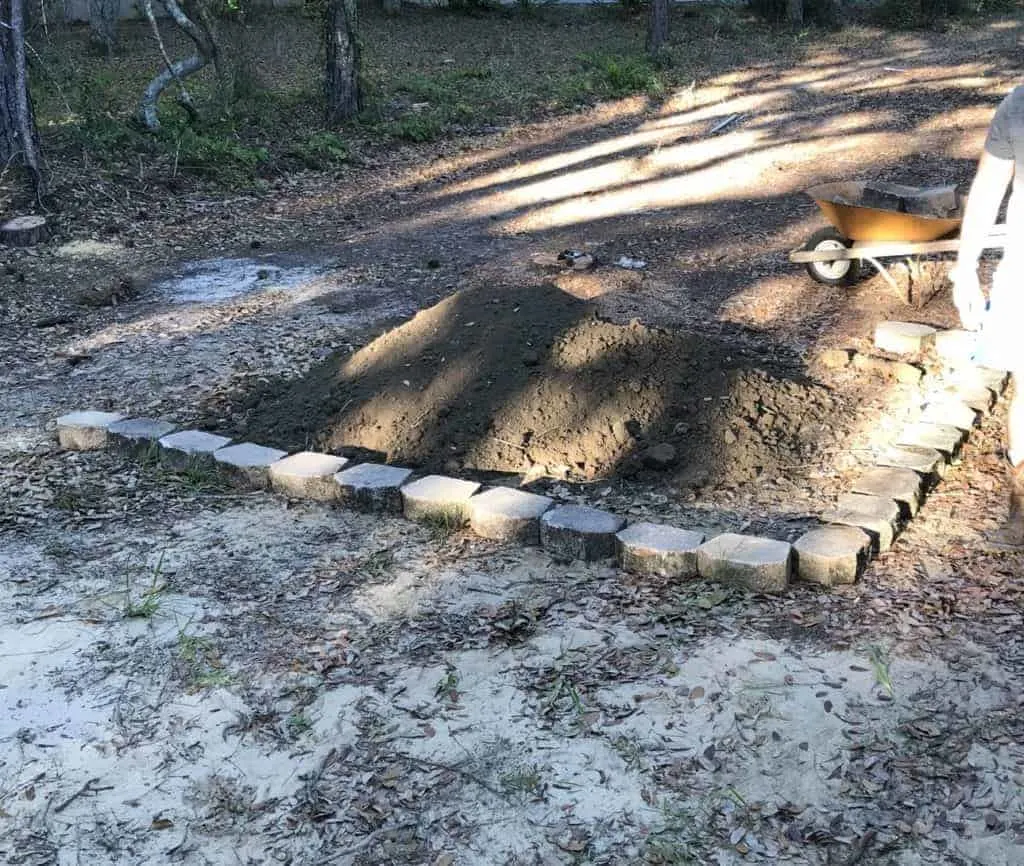 adding pavers for garden 