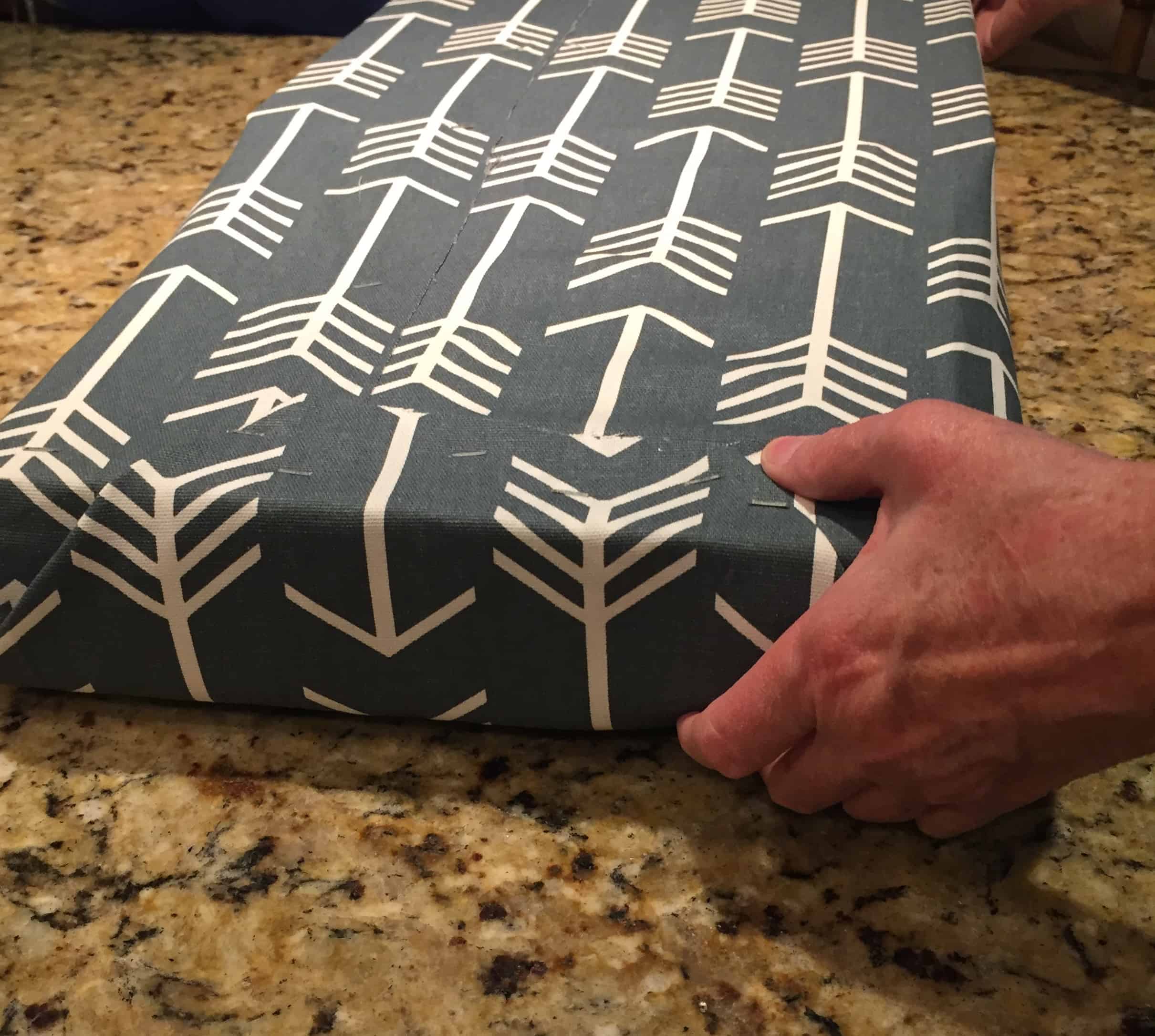 No Sew Bench Seat or Box Seat Cushion