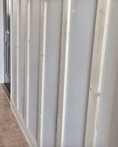 DIY Board and Batten- installing the batten