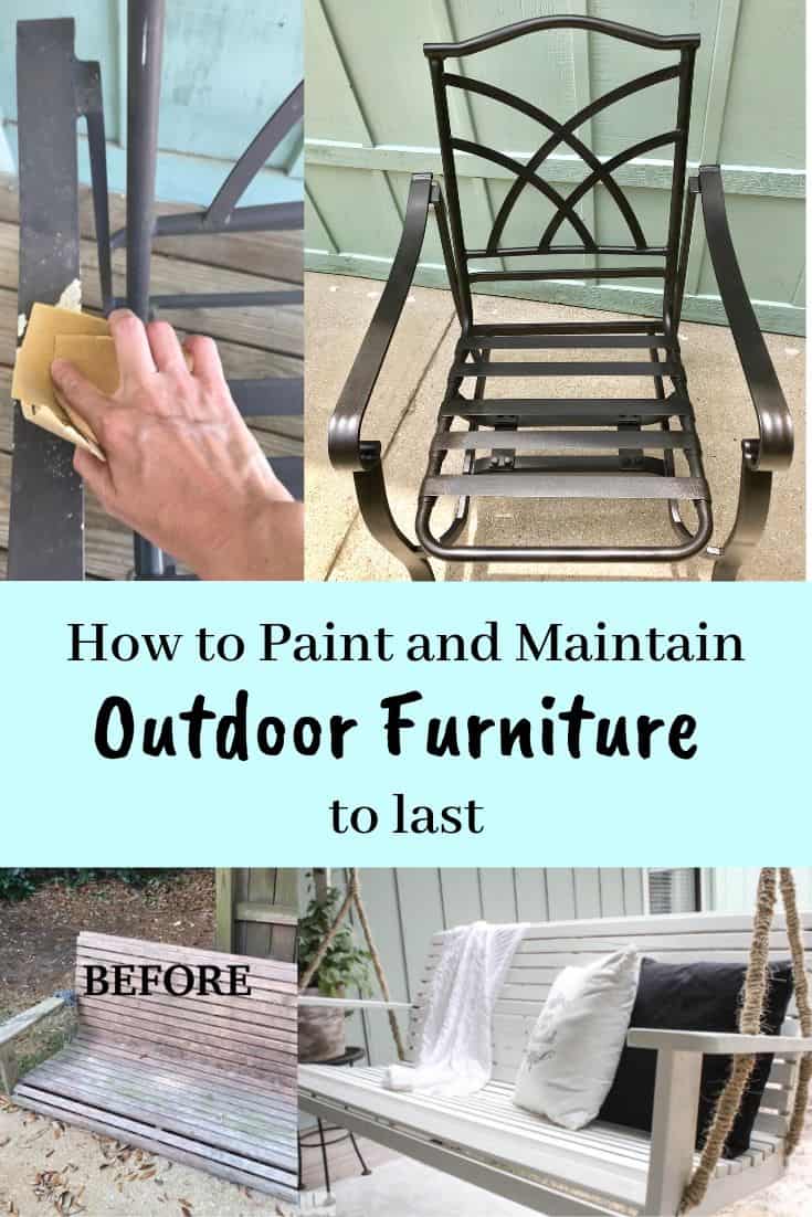 Paint And Maintain Outdoor Furniture, How To Paint My Outdoor Furniture