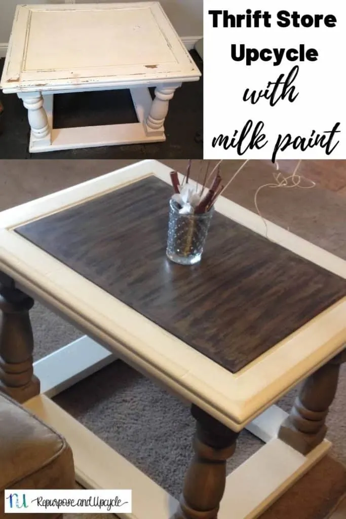 milk painted coffee table
