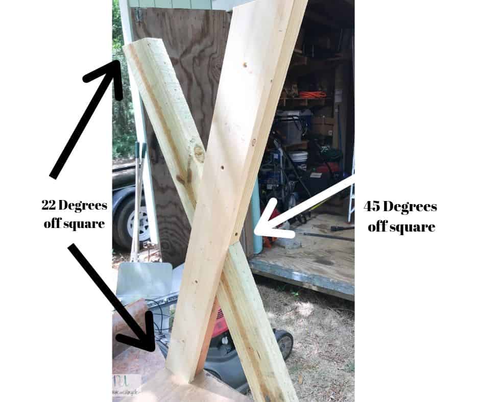 side view of building the X style sofa table 