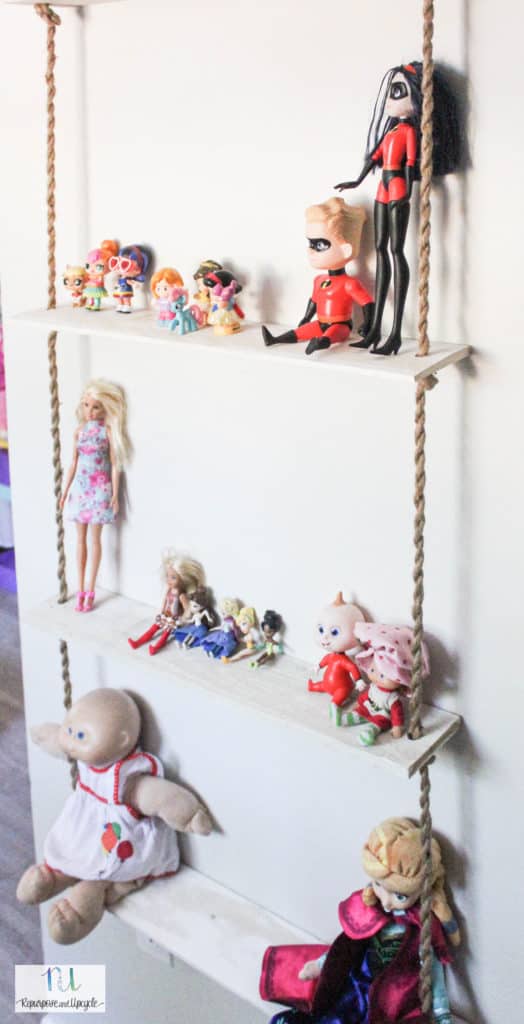 how to make a rope shelf