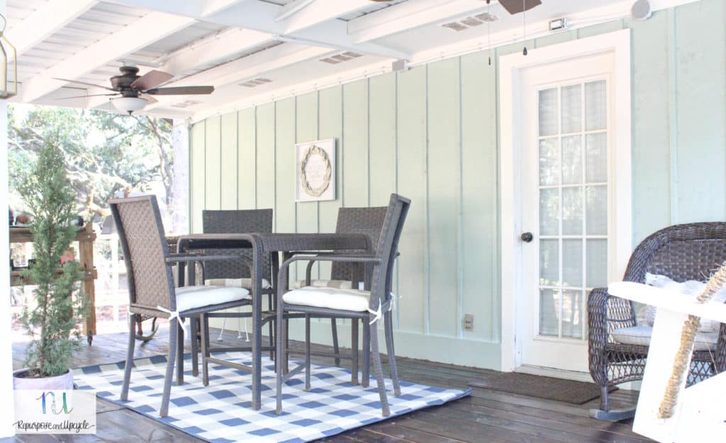 Cottage style porch makeover