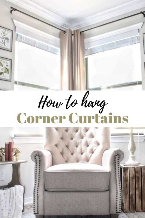 Transforming a Room with Corner Curtains and a Corner Curtain Rod Hack