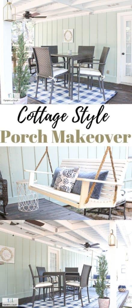 cottage style porch makeover
