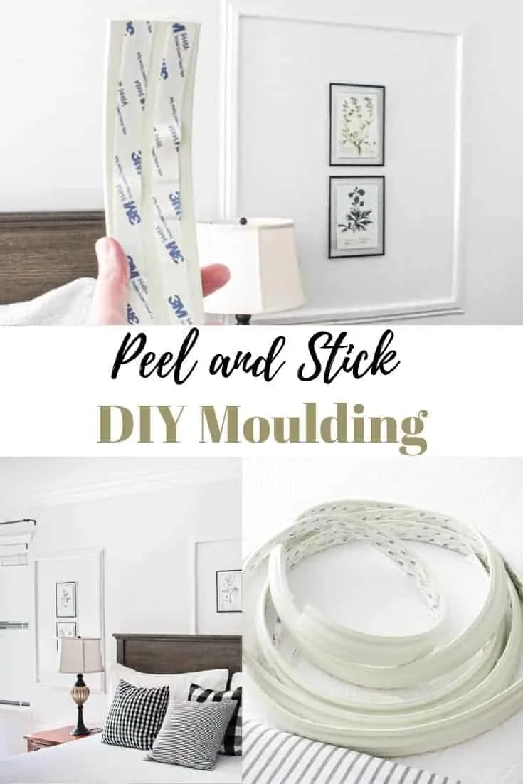 diy peel and stick picture moulding