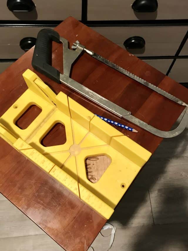 How to Apply Peel and Stick Picture Moulding with Scissors