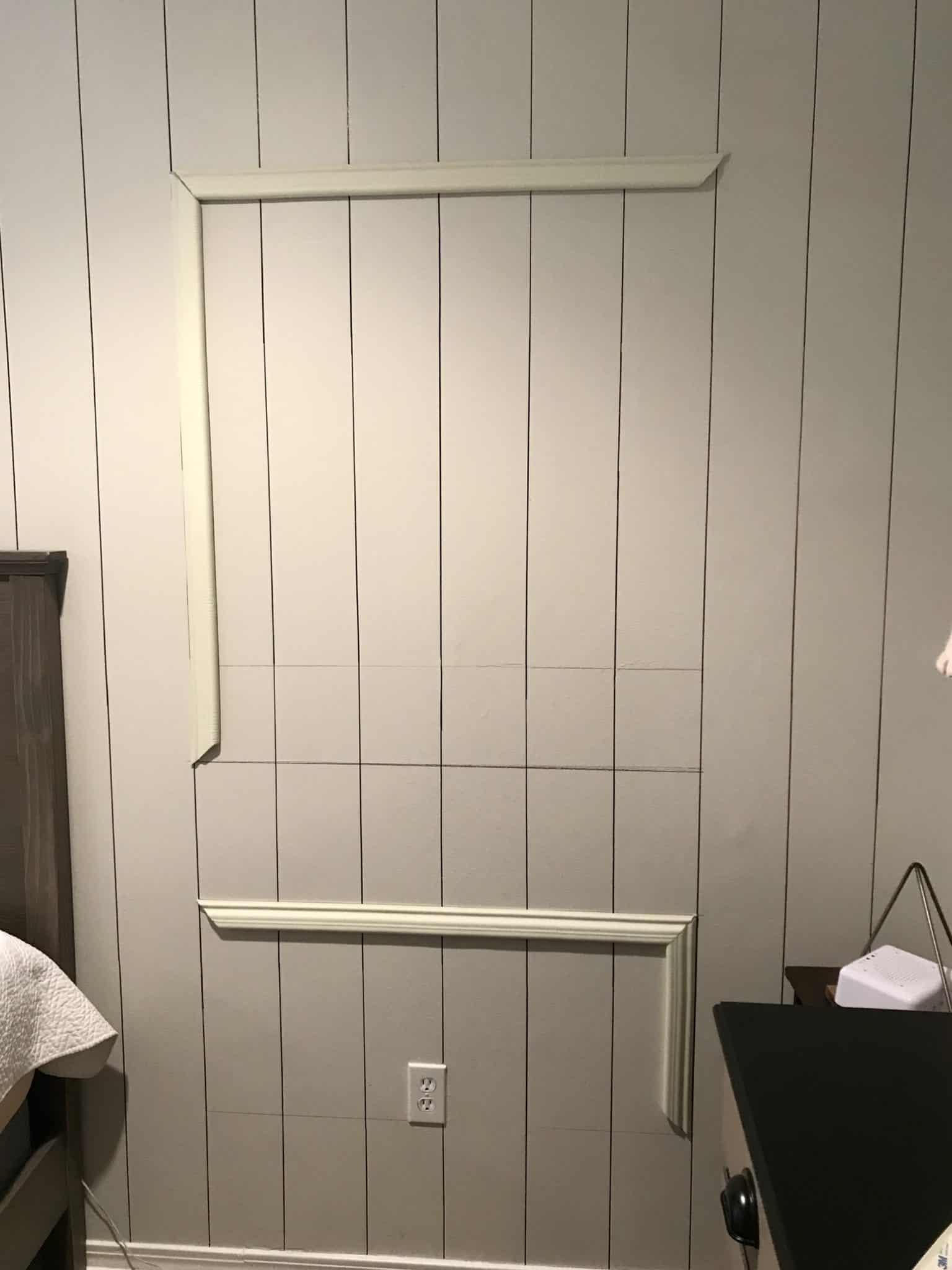 How to Apply Peel and Stick Picture Moulding with Scissors