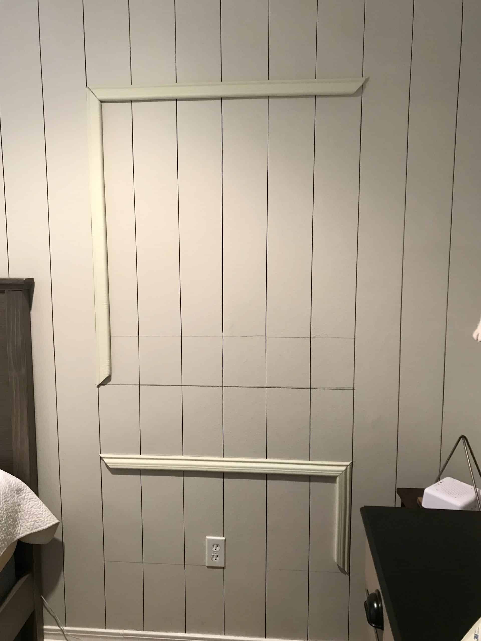 How to Apply Peel and Stick Picture Moulding with Scissors