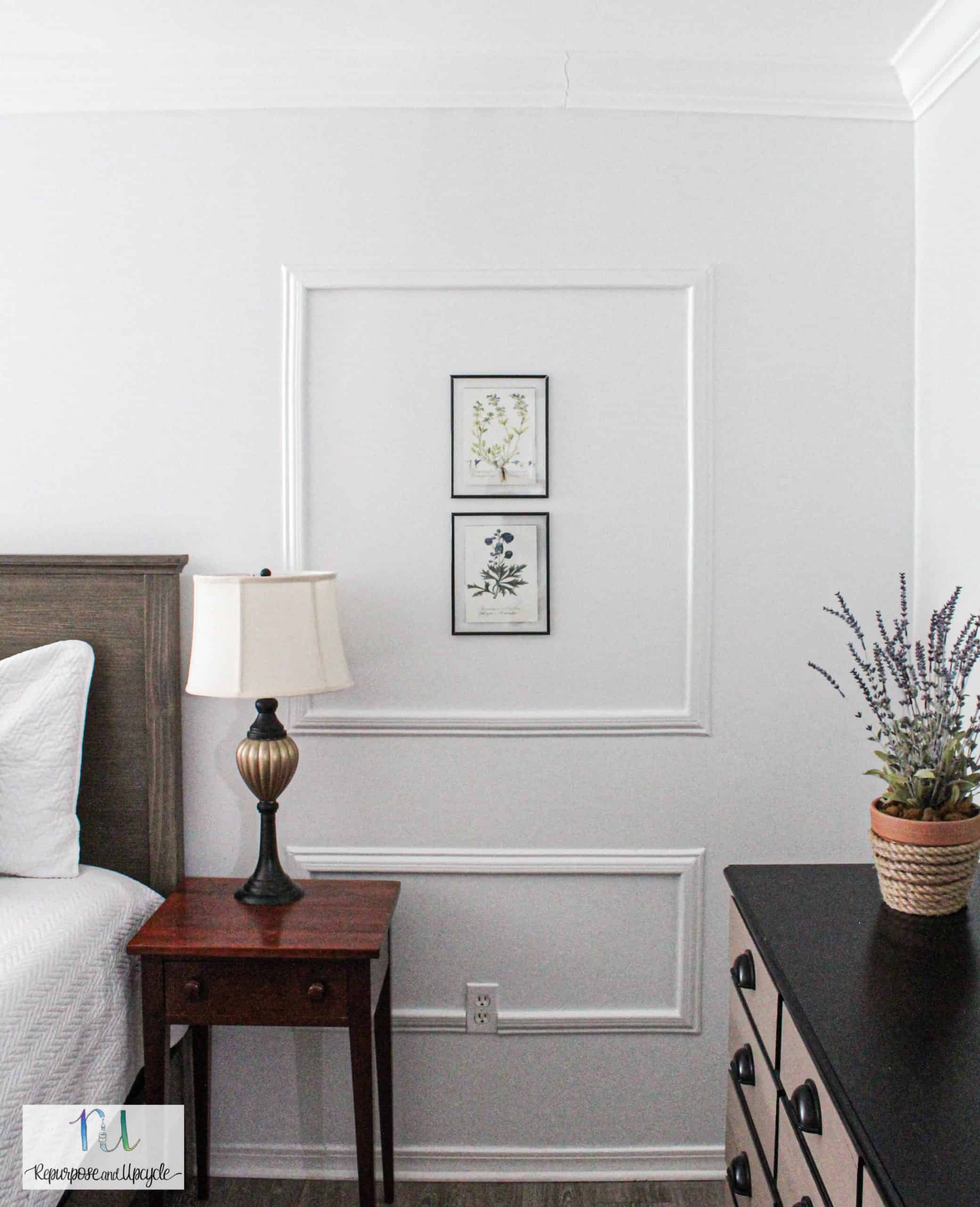 How to Apply Peel and Stick Picture Moulding with Scissors