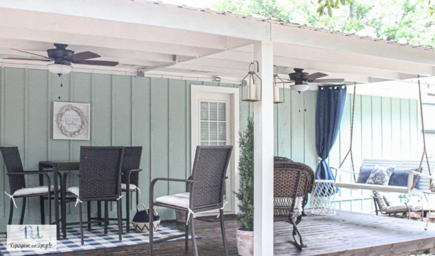 Hanging Indoor Curtains Outside without Drilling Holes