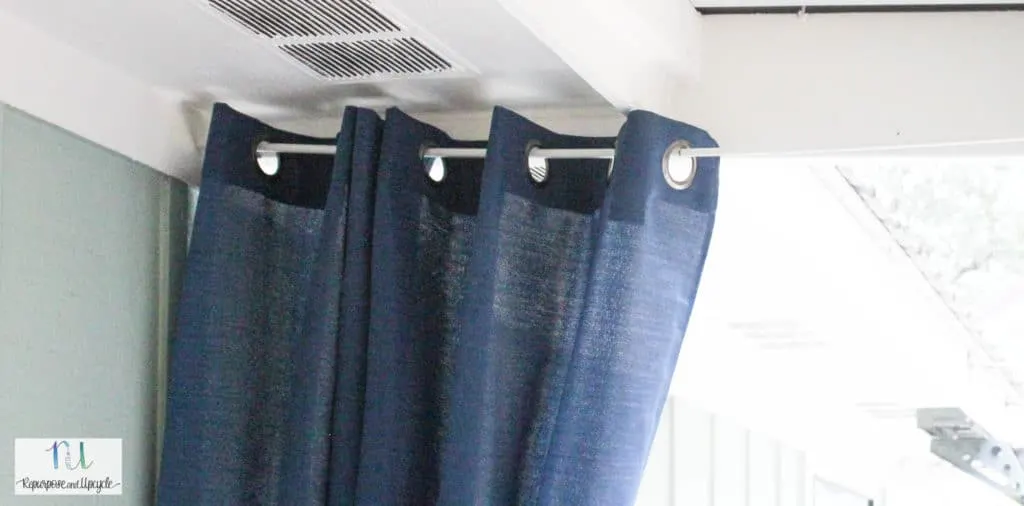 hanging outdoor curtains