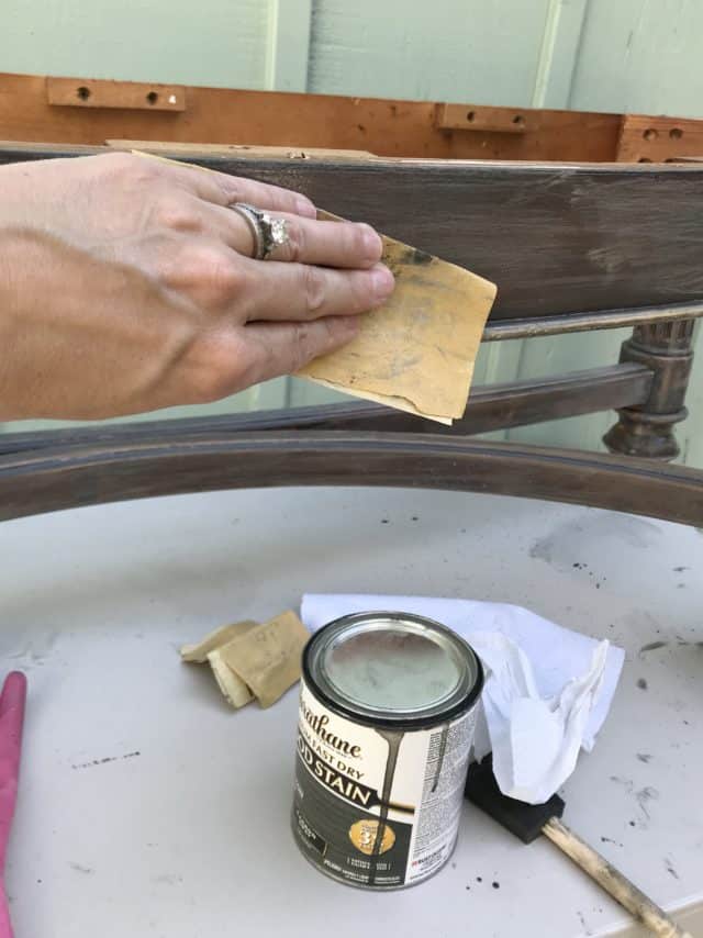 How to apply wood stain over wood stain