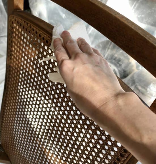 The Best Way to Paint Cane Back Dining Chairs with Minimal Effort