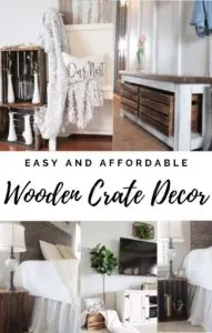 repurposed wooden crate decor