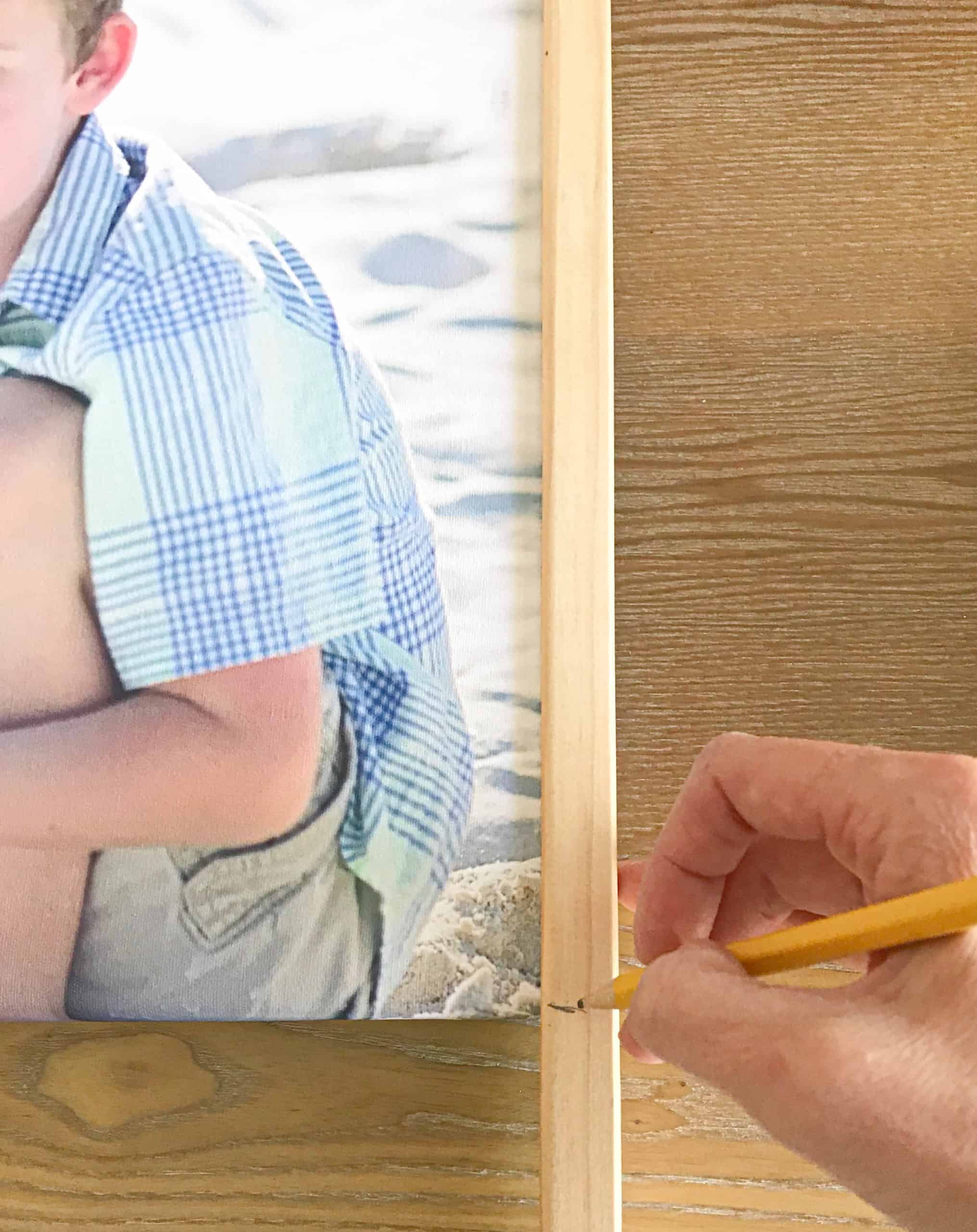 DIY Wood Frame for a Canvas from Lattice Wood and Moulding