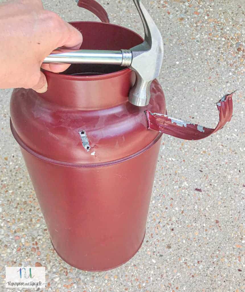 removing milk jug handles